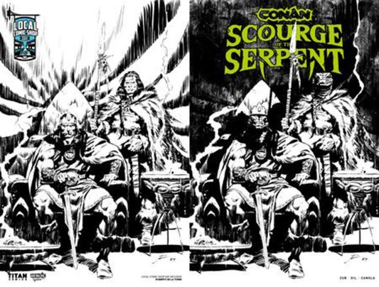Conan The Barbarian Scourge Of The Serpent #1 (Of 4) Cover J Roberto De La Torre Local Comic Shop Day Exclusive Inks Wraparound Variant (Mature)