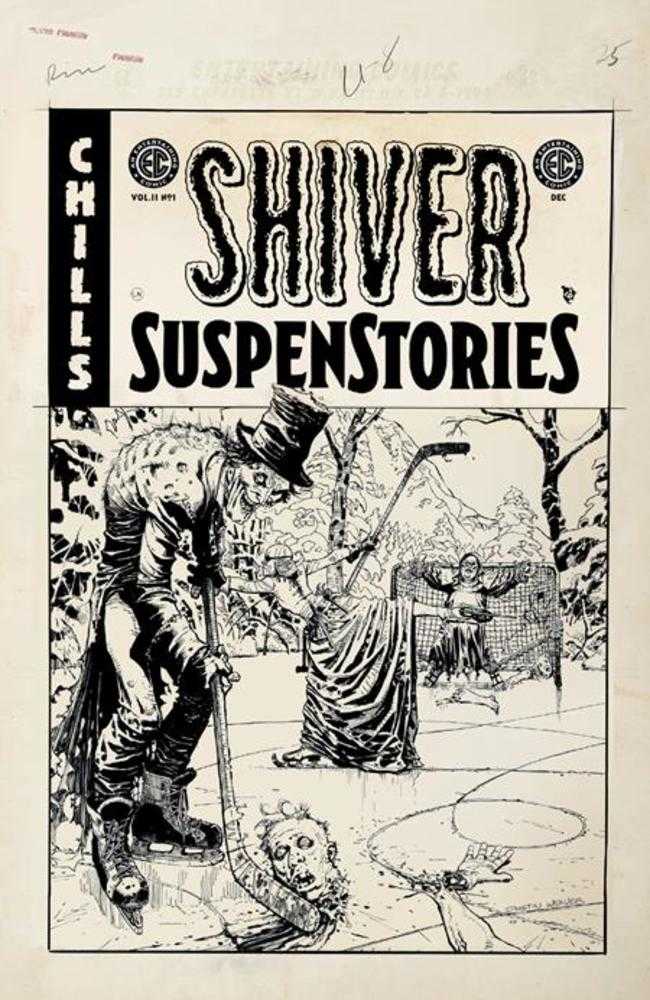 EC Shiver Suspenstories 2 #1 Cover D Dustin Weaver B&W Artist Edition 1:20 Variant