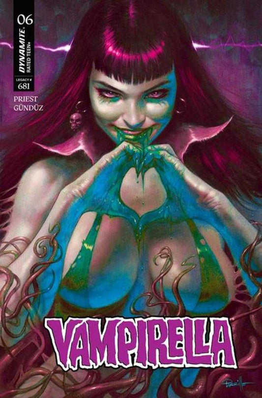 Vampirella (2025) #6 Cover O Lucio Parrillo Ultraviolet Virgin FOC Bonus Variant