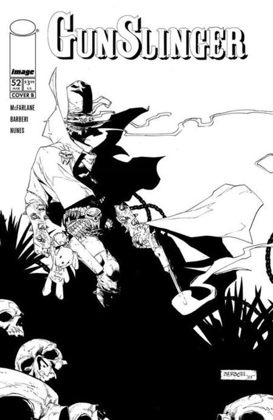 Gunslinger Spawn #52 Cover B Carlo Barberi Virgin Bw Variant