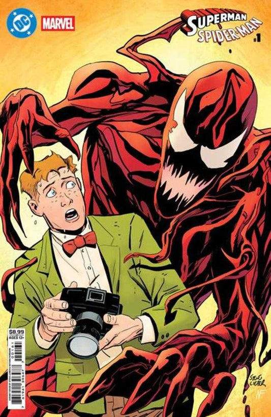 DC Marvel Superman Spider-Man #1 (One Shot) Cover F Steve Lieber Jimmy Olsen & Carnage Card Stock Variant