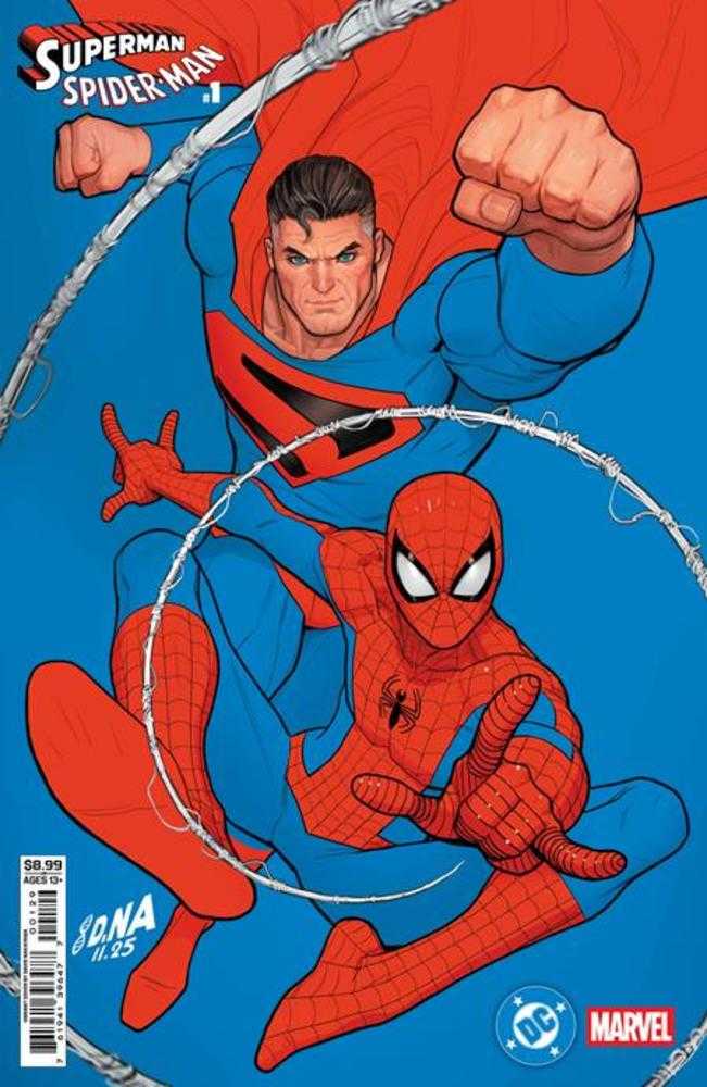 DC Marvel Superman Spider-Man #1 (One Shot) Cover Q David Nakayama Kingdom Come Superman & Spider-Man Card Stock Variant