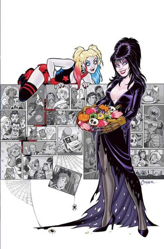 Harley Quinn X Elvira #6 Cover L Amanda Conner Cookies 1:20 Virgin Variant