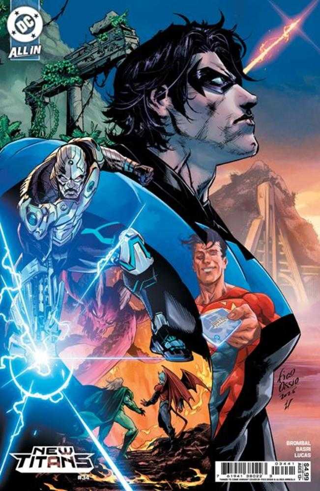 New Titans #34 Cover D Fico Ossio Things To Come Card Stock Variant