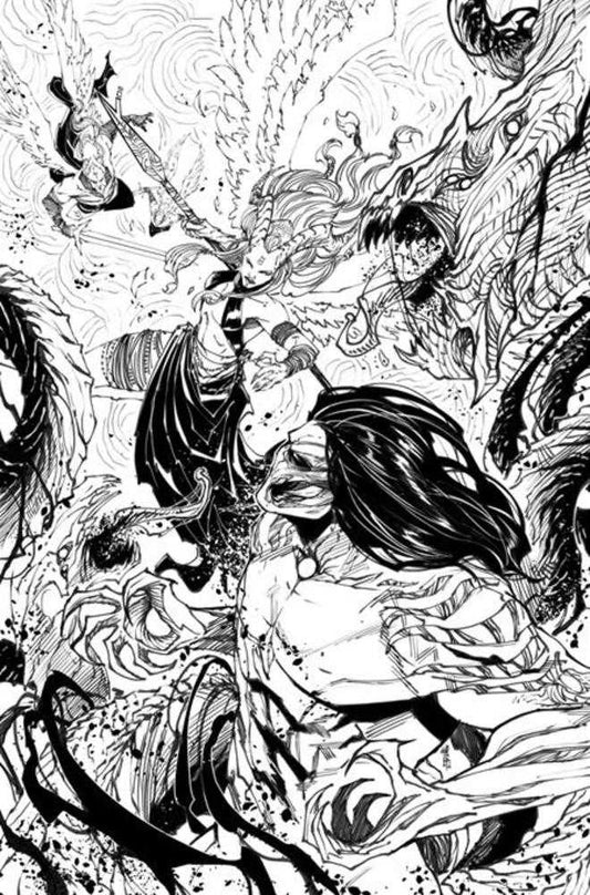 Darkness vs Angelus (One Shot) Cover D Giuseppe Cafaro Black & White 1:25 Variant
