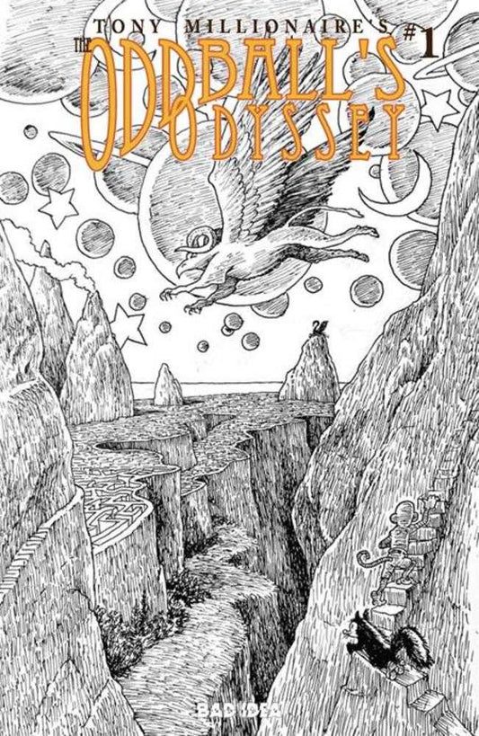 Oddballs Odyssey #1 (One Shot) Cover F Tony Millionaire Black & White 1:20 Variant