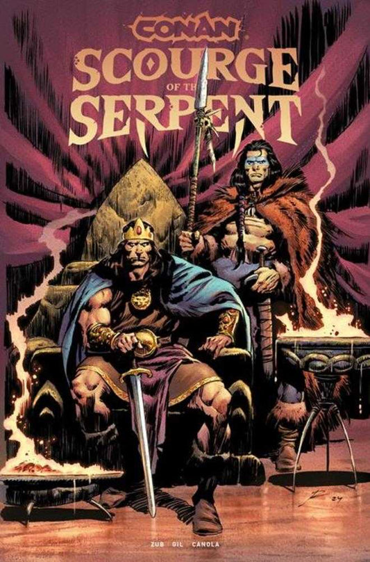 Conan The Barbarian: Scourge Of The Serpent Vol 01 TPB Direct Market Edition Roberto De La Torre Throne Cover (Mature)