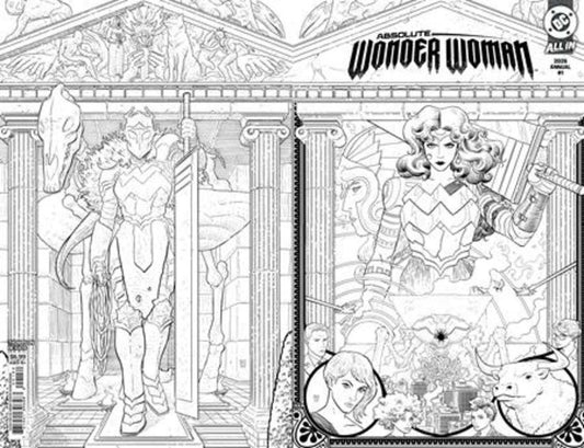 Absolute Wonder Woman Annual 2026 #1 (One Shot) (2nd Print) Cover B Hayden Sherman Black & White Wraparound Card Stock Variant