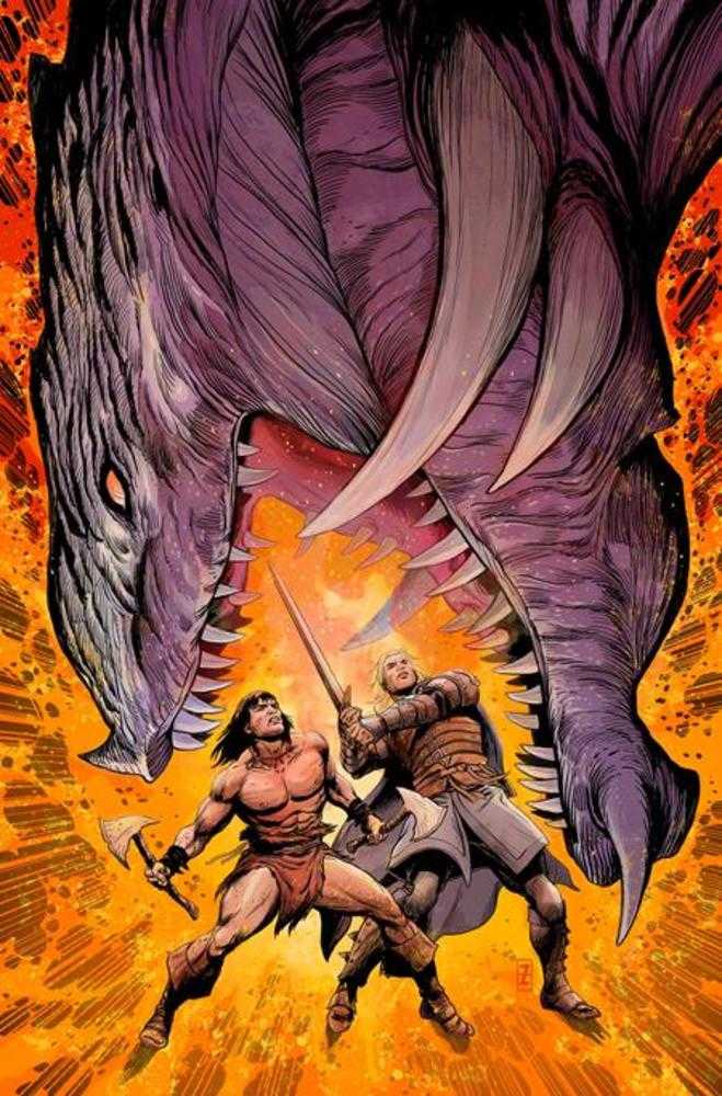 Conan And Dragonero #4 (Of 7) Cover C Patch Zircher Virgin Cardstock Variant (Mature)