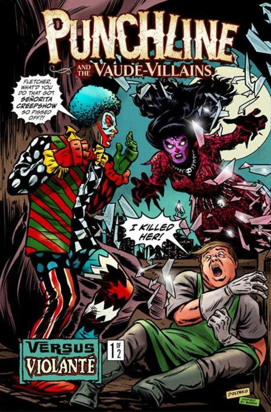 Punchline And The Vaude Villains vs Violante #1 (Of 2) Cover B Nik Poliwko Variant