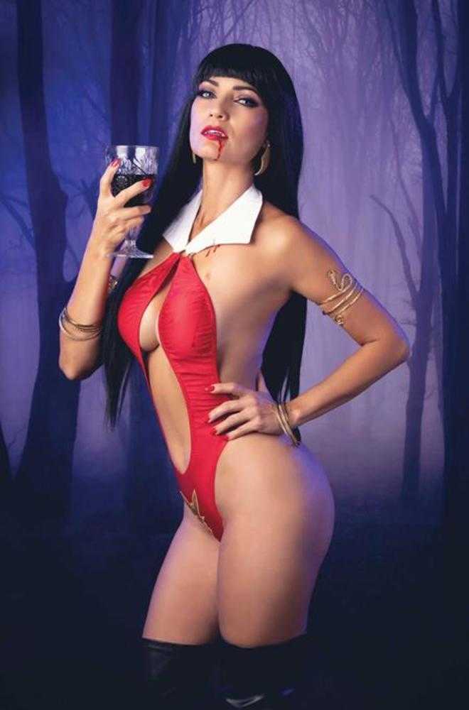 Vampirella vs Red Sonja Red City #1 Cover H 1 in 10 Cosplay Vampirella Ivycosplay Full Art Variant