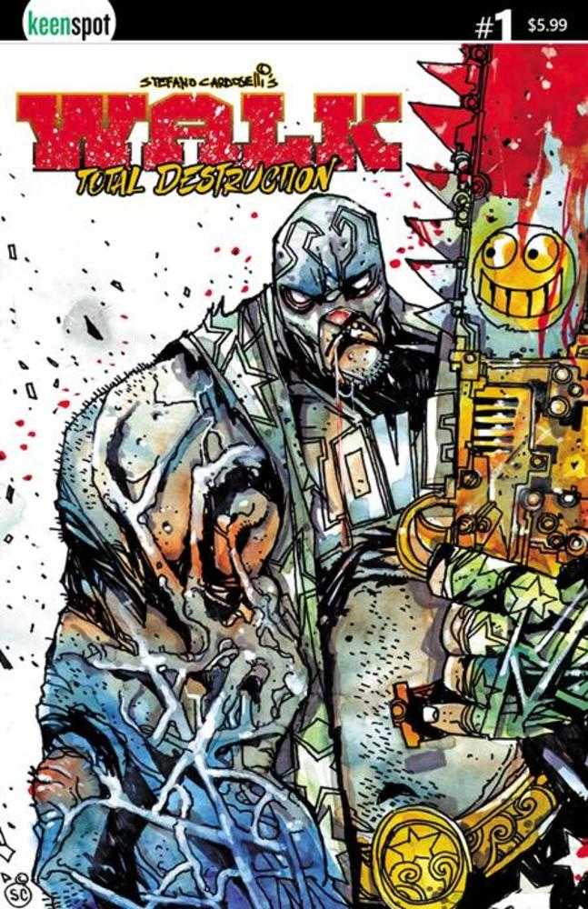 Walk Total Destruction #1 (One Shot) Cover A Stefano Cardoselli Smileysaw