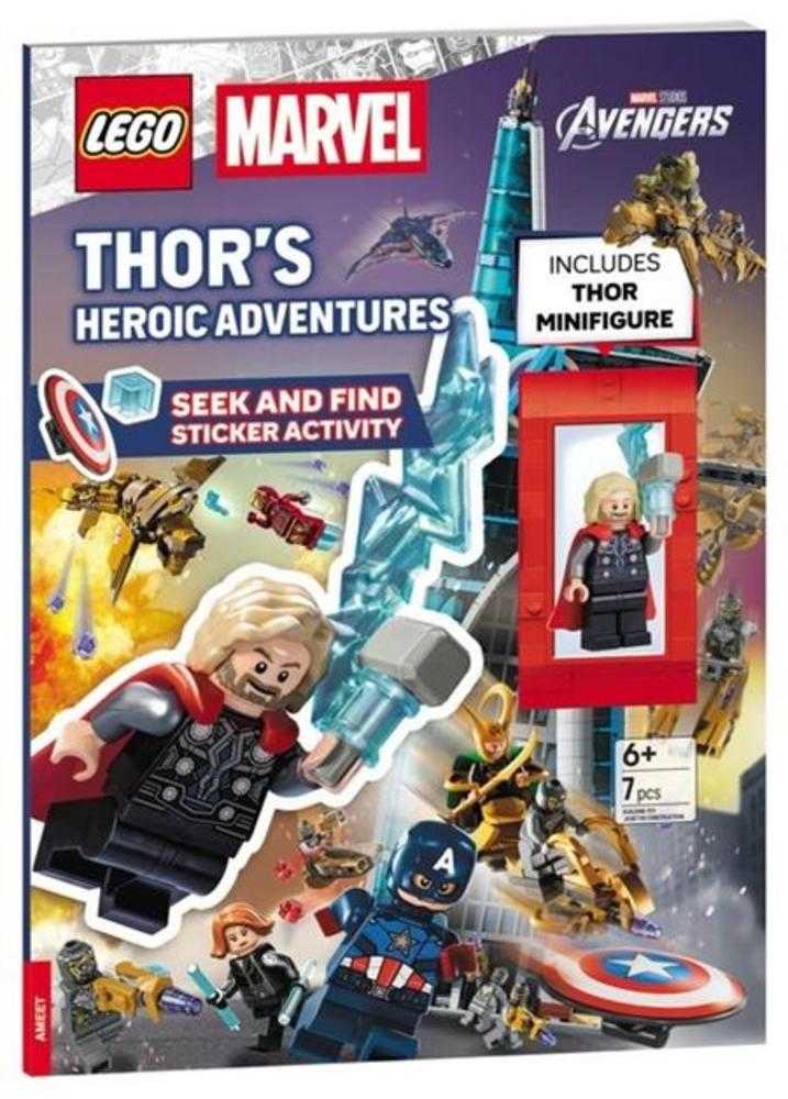 Lego Marvel Thors Heroic Adventures Seek And Find Sticker Activity Book