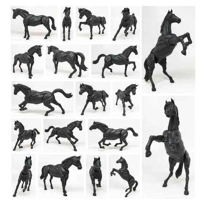 REDUCED NOW $15!! MIGHTY STEEDS - BASIC HORSE ACTION FIGURE: SOCKS