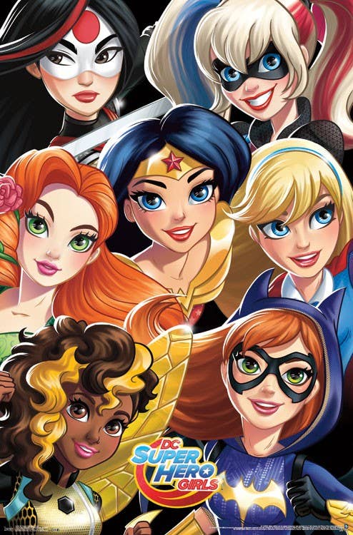 DC Super Hero Girls Poster - 22.375" x 34": Shrinkwrapped on Cardboard