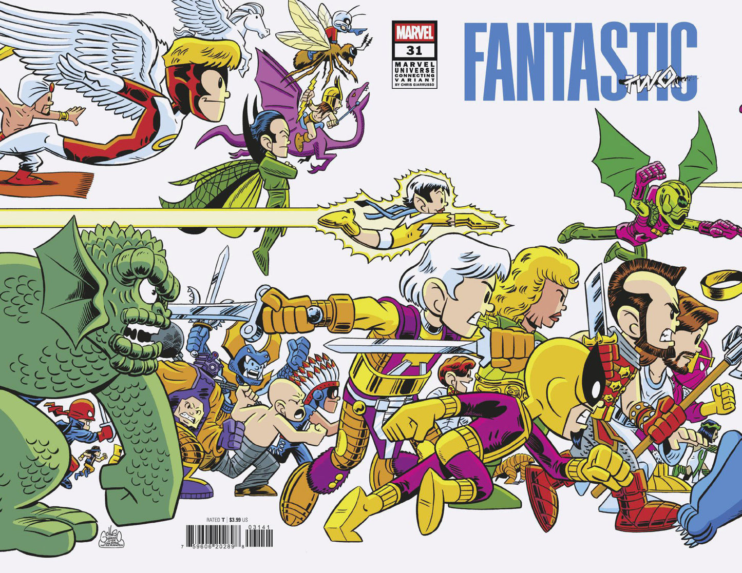 Fantastic Four (2022) #31 Chris Giarrusso Marvel Universe Connecting Wrap Variant A