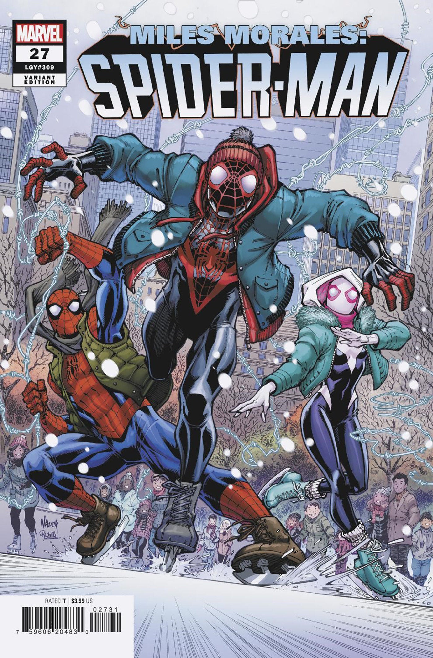 Miles Morales: Spider-Man (2022) #27 Todd Nauck Winter Holiday Variant