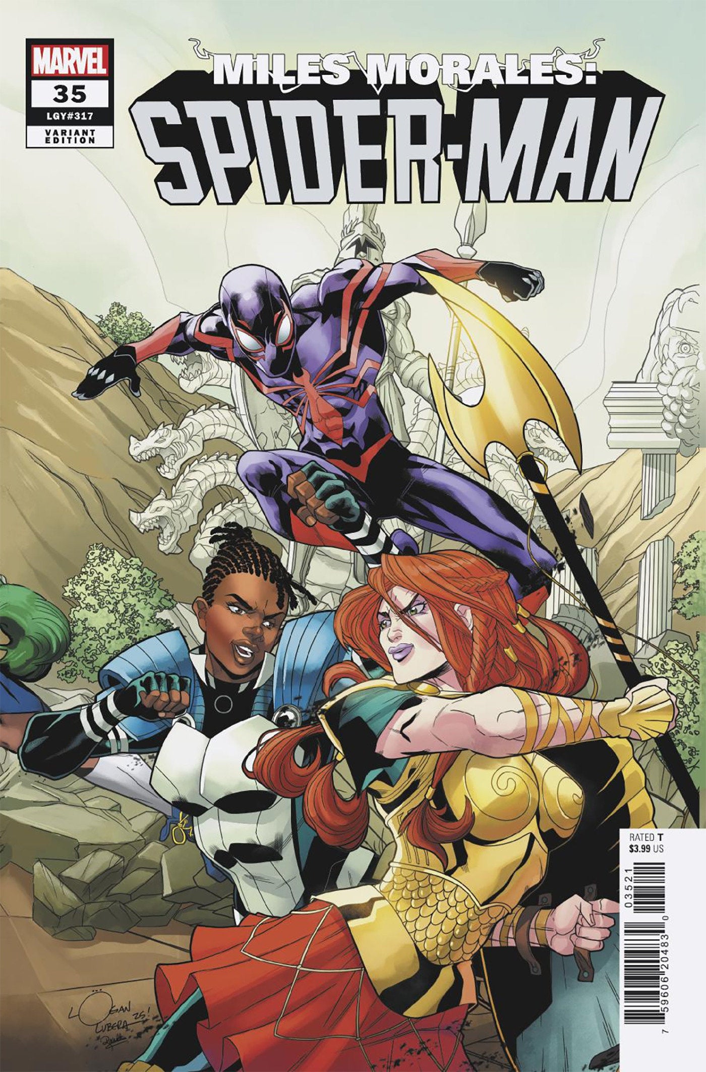 Miles Morales: Spider-Man (2022) #35 Logan Lubera 5-Part Connecting Variant