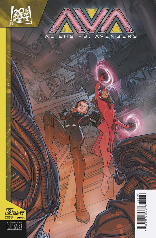 Aliens vs Avengers (2024) #3 (of 4) Pete Woods 1:25 Variant