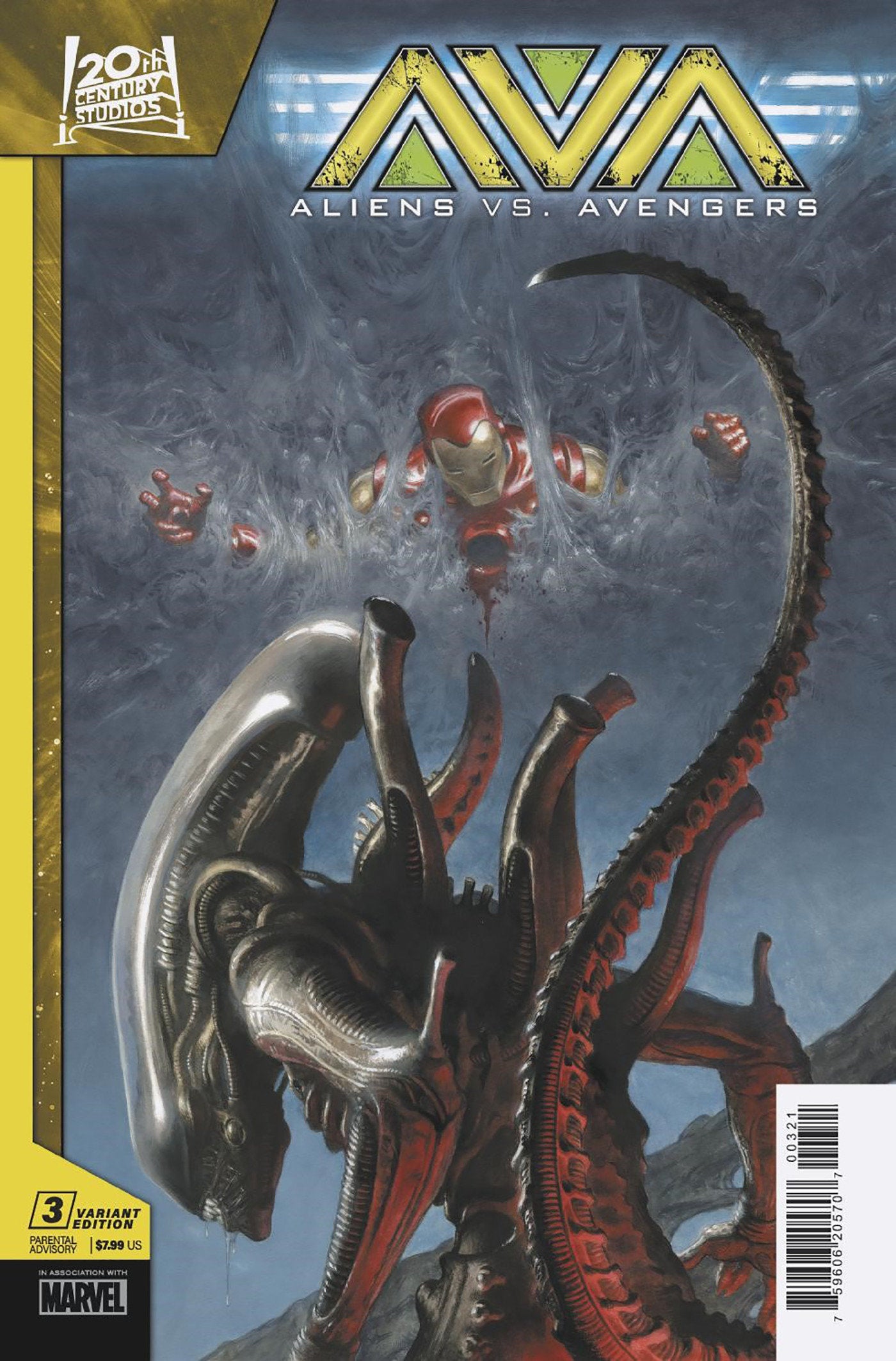 Aliens vs Avengers (2024) #3 (of 4) Paolo Rivera Variant