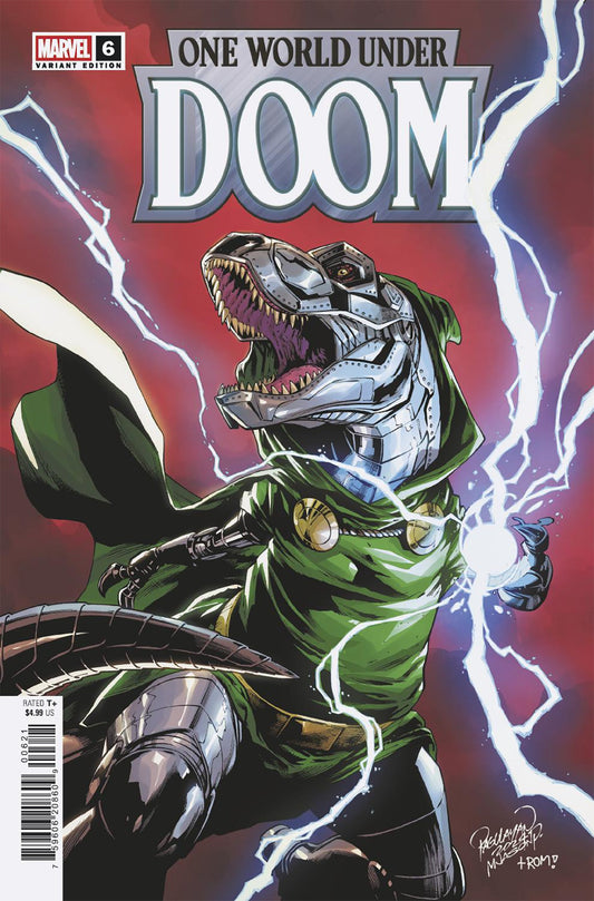 One World Under Doom (2025) #6 (of 9) Carlo Pagulayan Doomasaur Variant