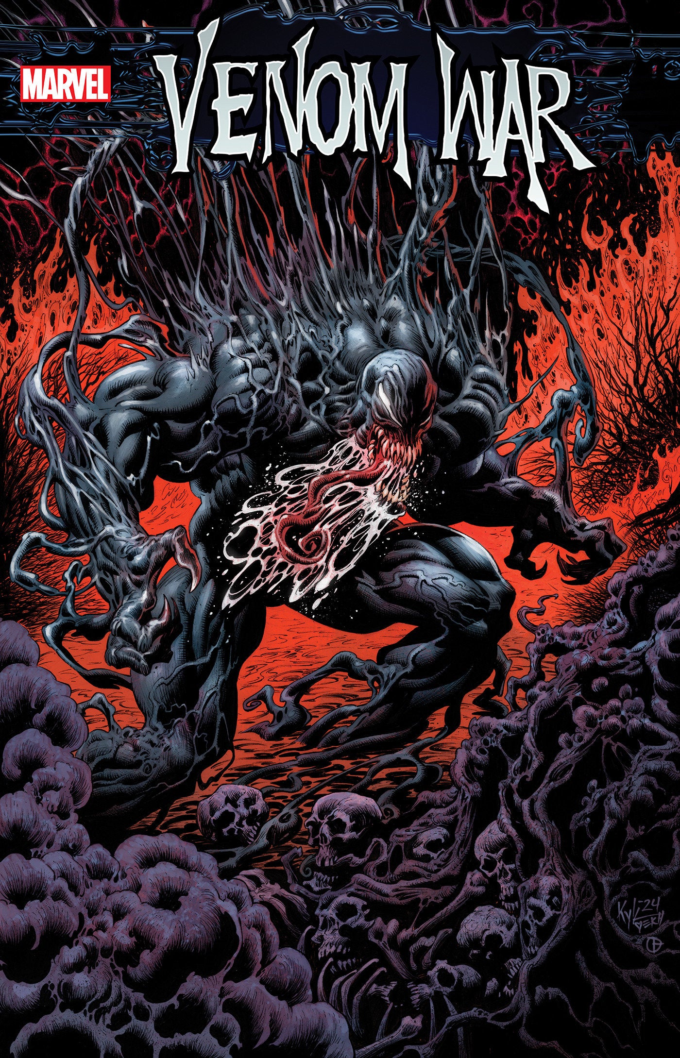 Venom War (2024) #5 Kyle Hotz Variant