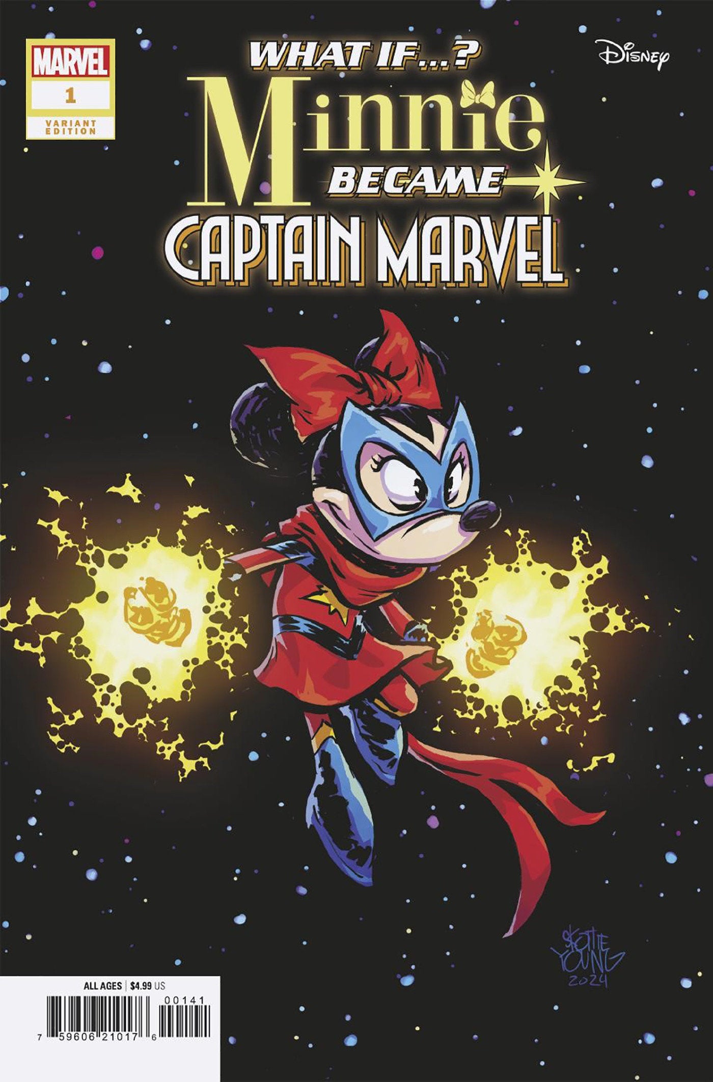 What If...? Minnie Became Captain Marvel (2024) #1 Skottie Young Variant