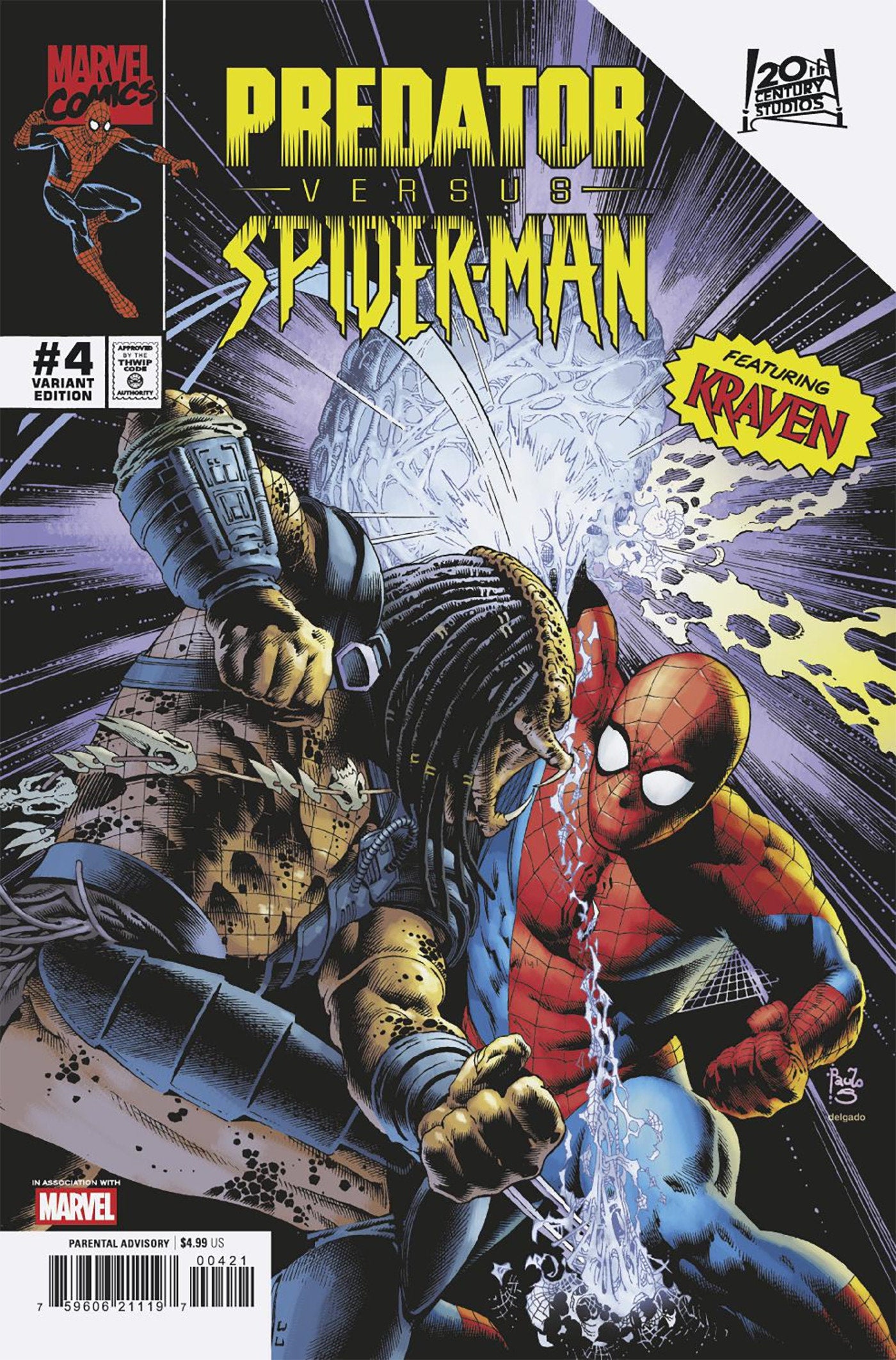 Predator vs Spider-Man (2025) #4 Paulo Siqueira Variant