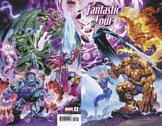 Fantastic Four (2025) # 1 Claudio Castellini Wraparound 1:25 Variant