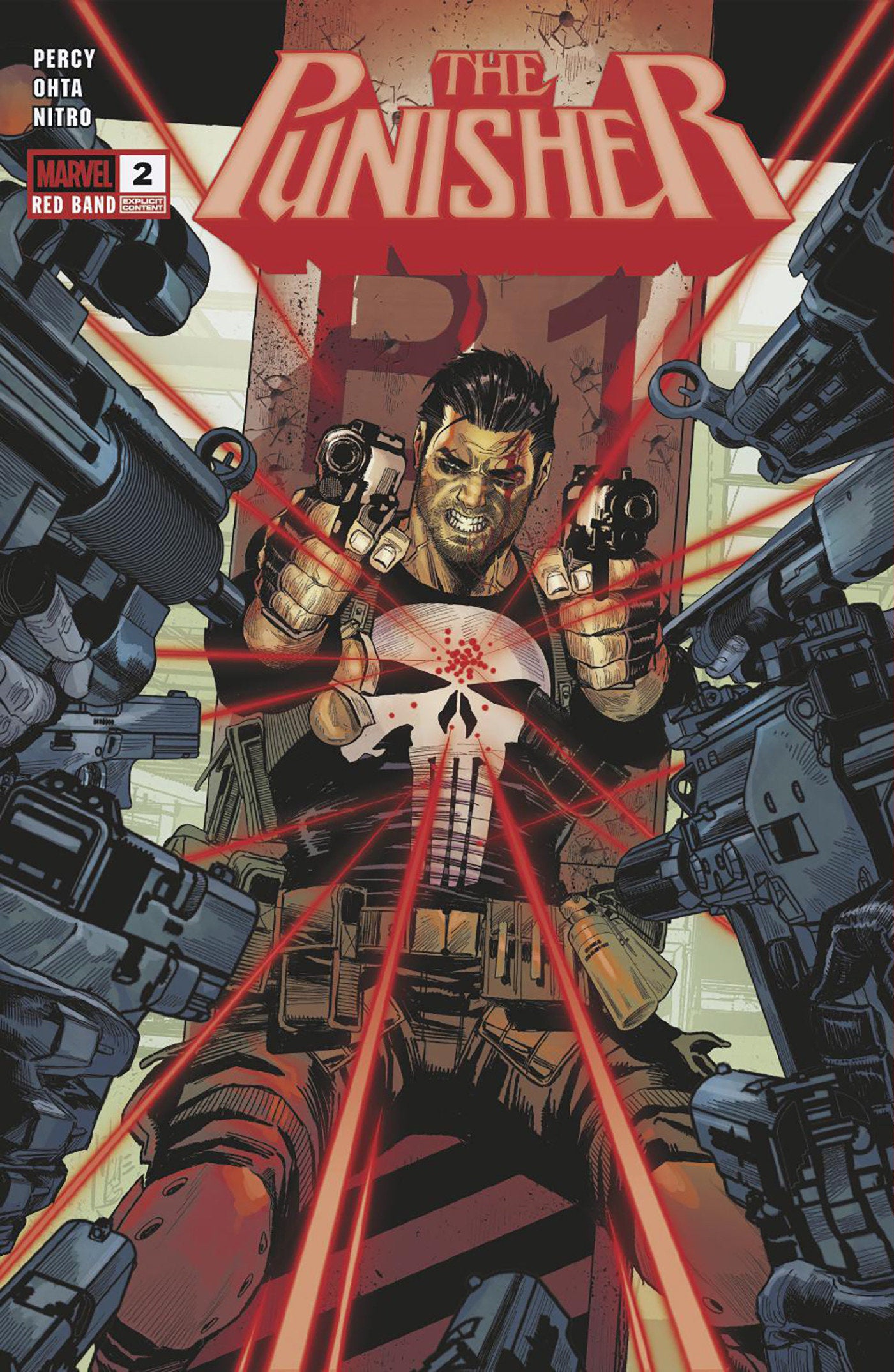 Punisher: Red Band #2 (2nd Print) Marco Checchetto Variant [Polybagged]