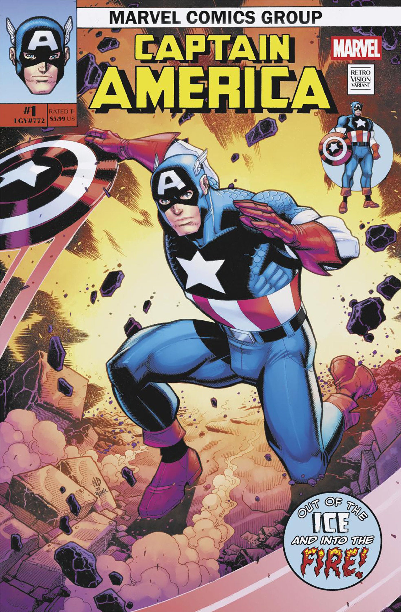 Captain America (2025) #1 Nick Bradshaw Retrovision Variant