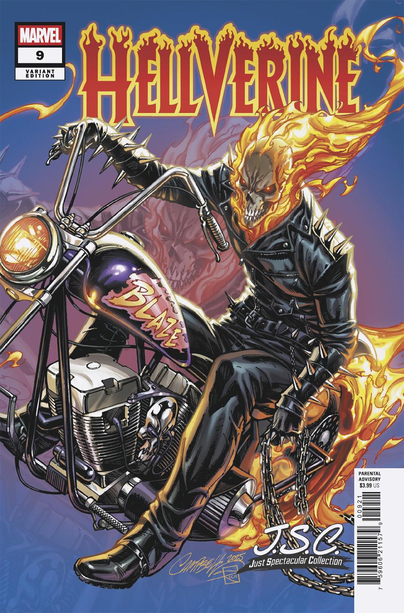 Hellverine (2024b) # 9 J. Scott Campbell Just Spectacular Collection Variant