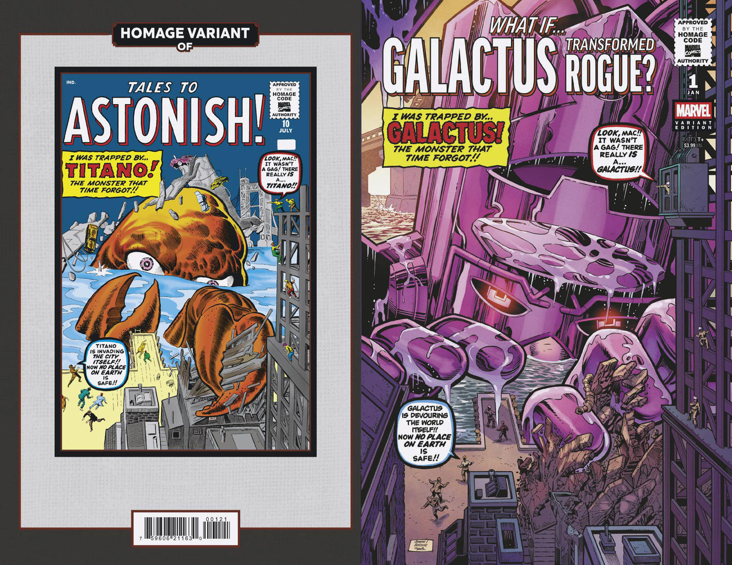 What If...? Galactus: Galactus Transformed Rogue? (2025) #1 Dan Jurgens Sci-Fi Homage Variant