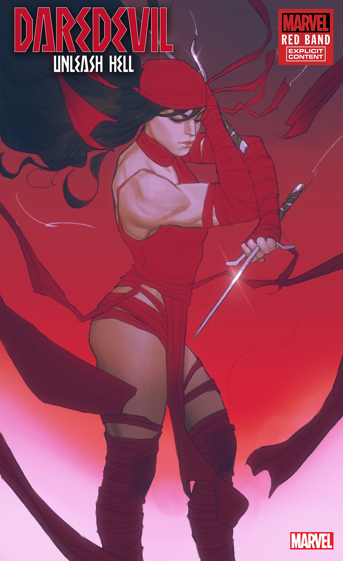 Daredevil Unleash Hell Red Band #1 (Of 5) Swaby Elektra Variant