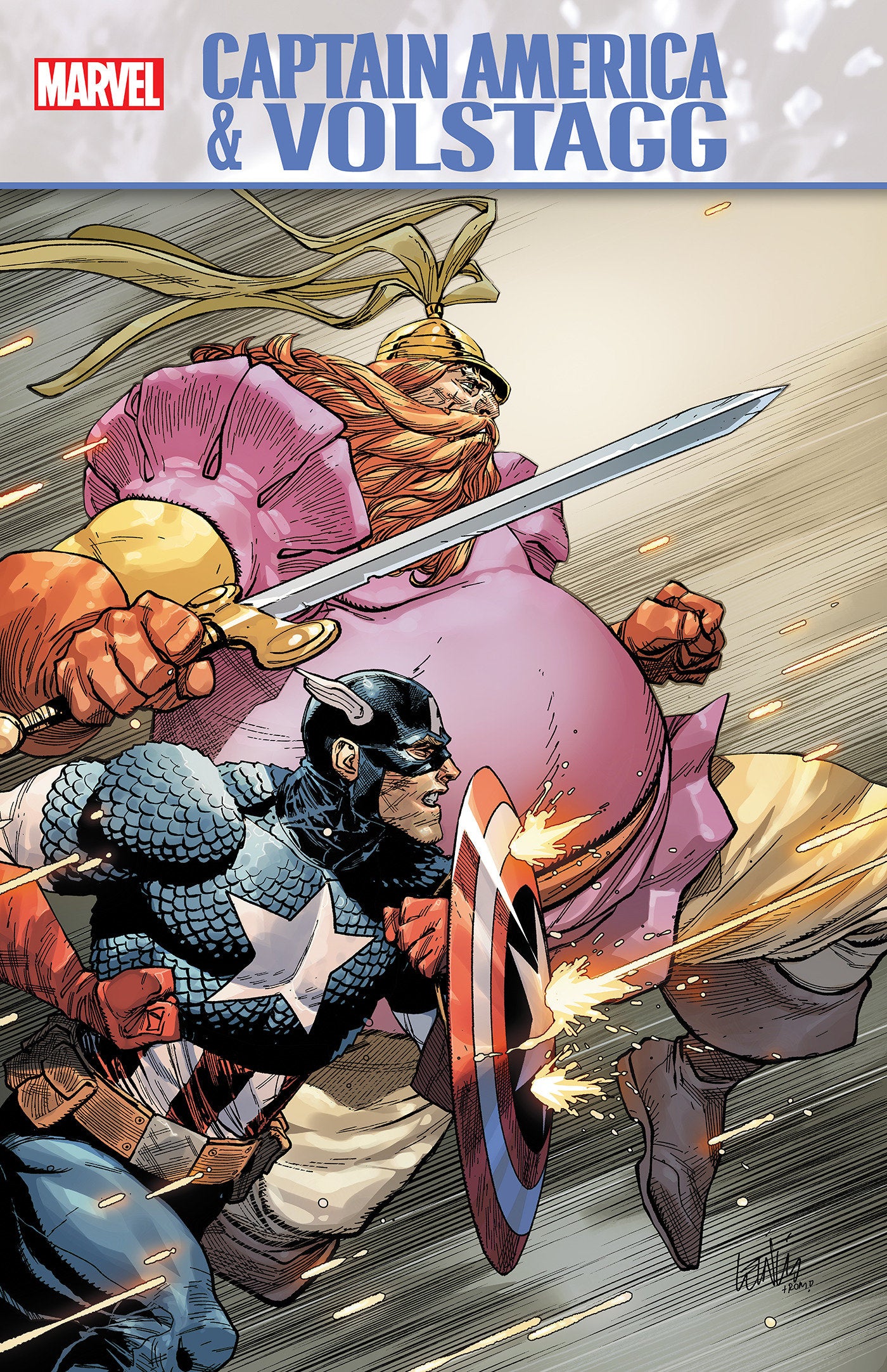 Captain America & Volstagg #1 Leinil Yu Variant