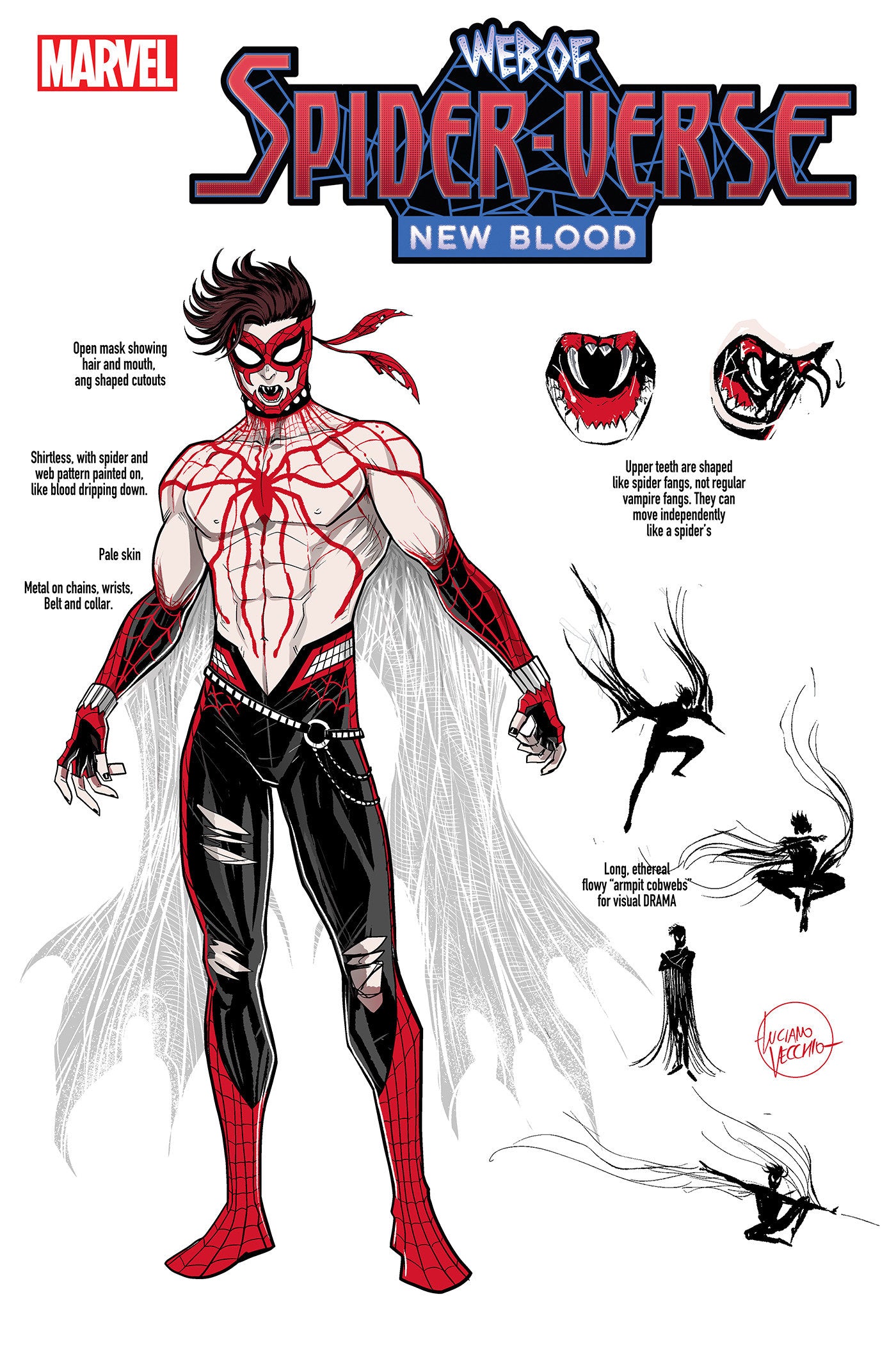 Web Of Spider-Verse: New Blood (2025) #1 Luciano Vecchio 1:10 Design Variant