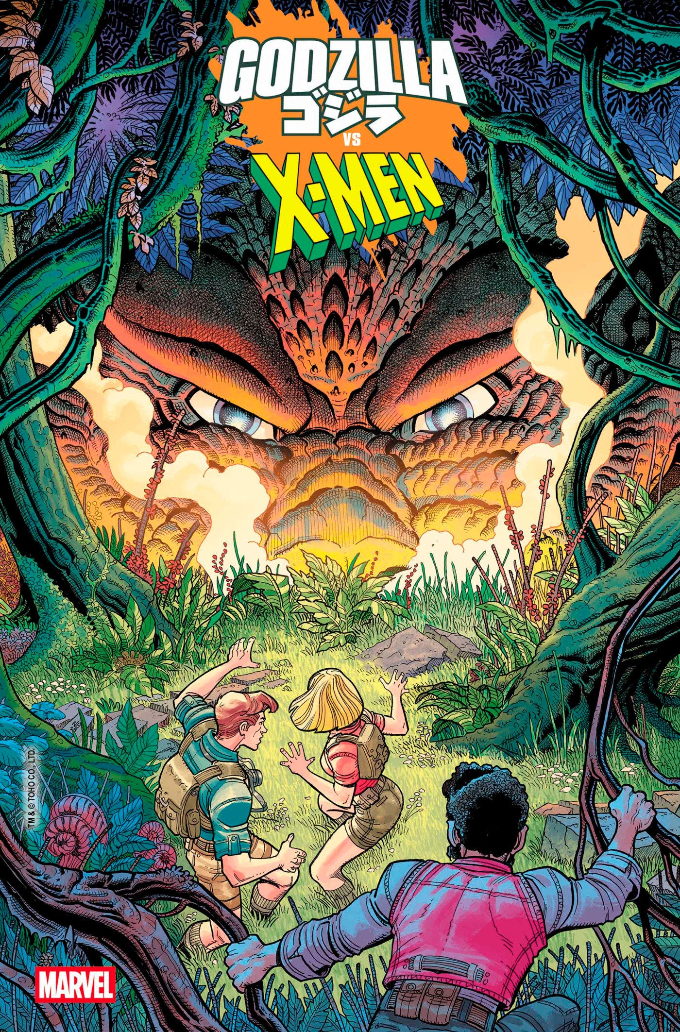 Godzilla vs X-Men (2025) #1 Nick Bradshaw Monster Homage Variant