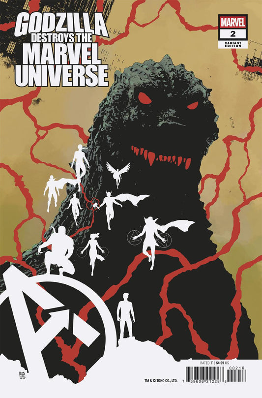 Godzilla Destroys The Marvel Universe #2 Andrea Sorrentino 1:25 Variant