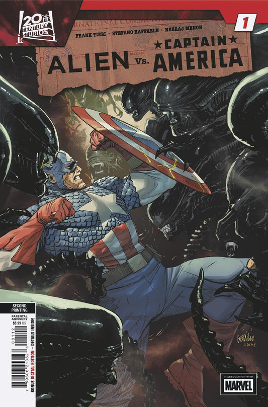 Alien vs. Captain America #1 (2nd Print) Leinil Francis Yu Variant