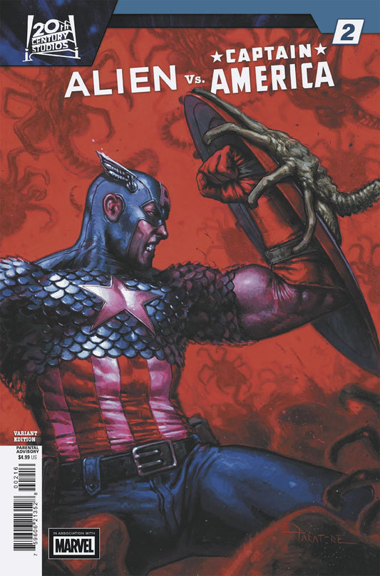 Alien vs. Captain America #2 Davide Paratore 1:25 Variant