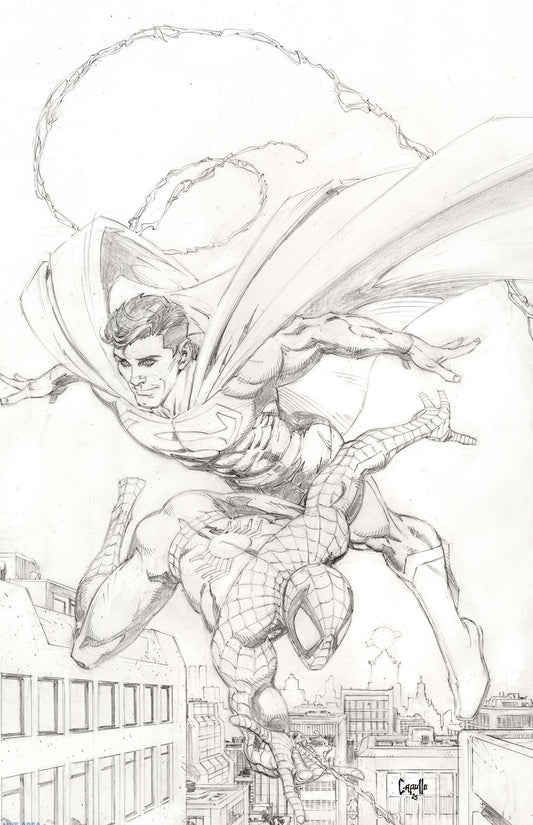 Marvel/DC: Spider-Man/Superman #1 Greg Capullo 1:200 Virgin Sketch Variant