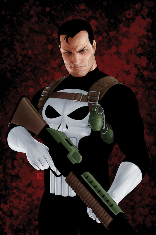 Punisher #1 (2nd Print) John Tyler Christopher Negative Space Virgin Variant