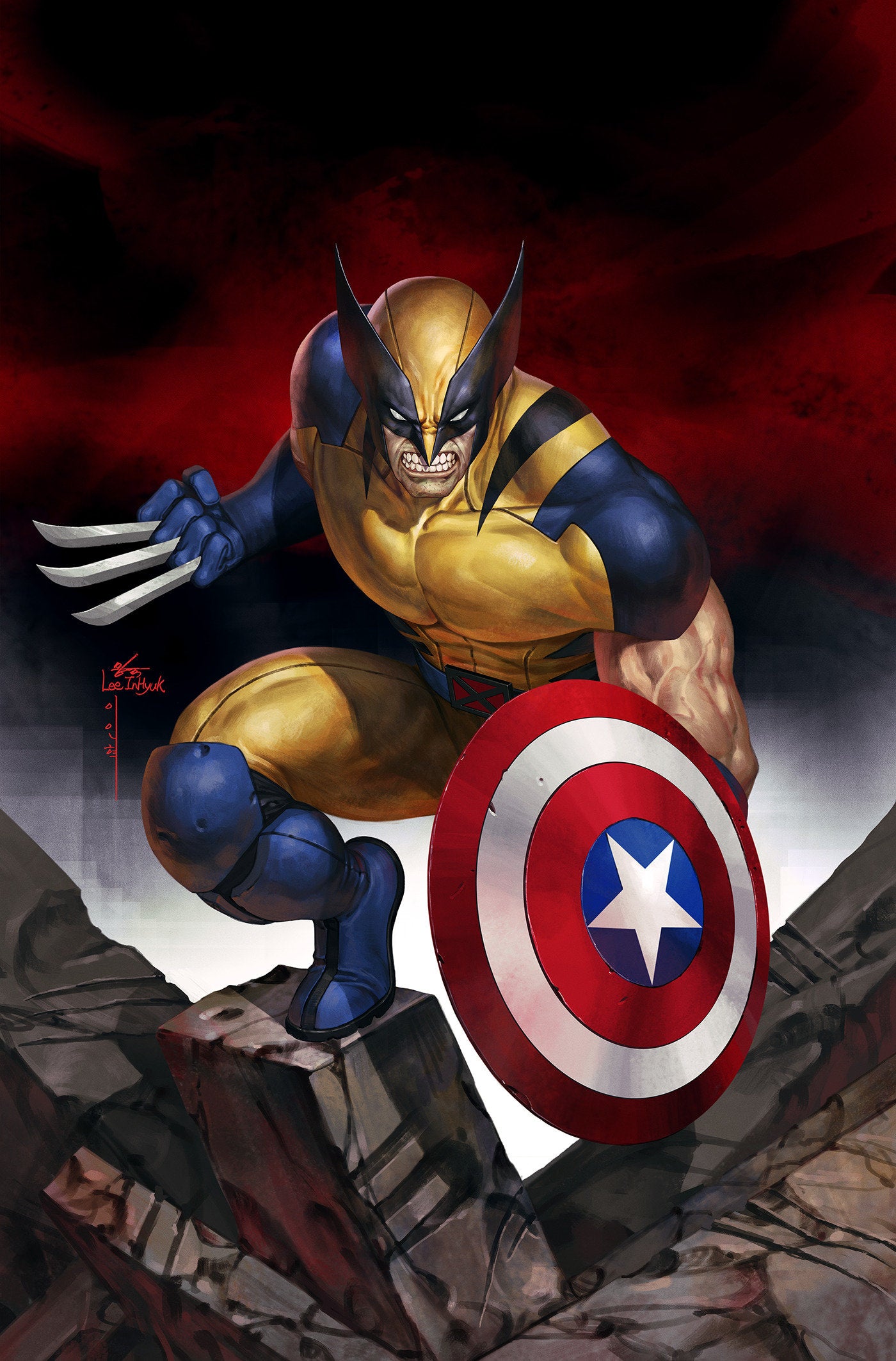 Wolverine: Weapons Of Armageddon #1 (2nd Print) Inhyuk Lee 1:25 Virgin Variant