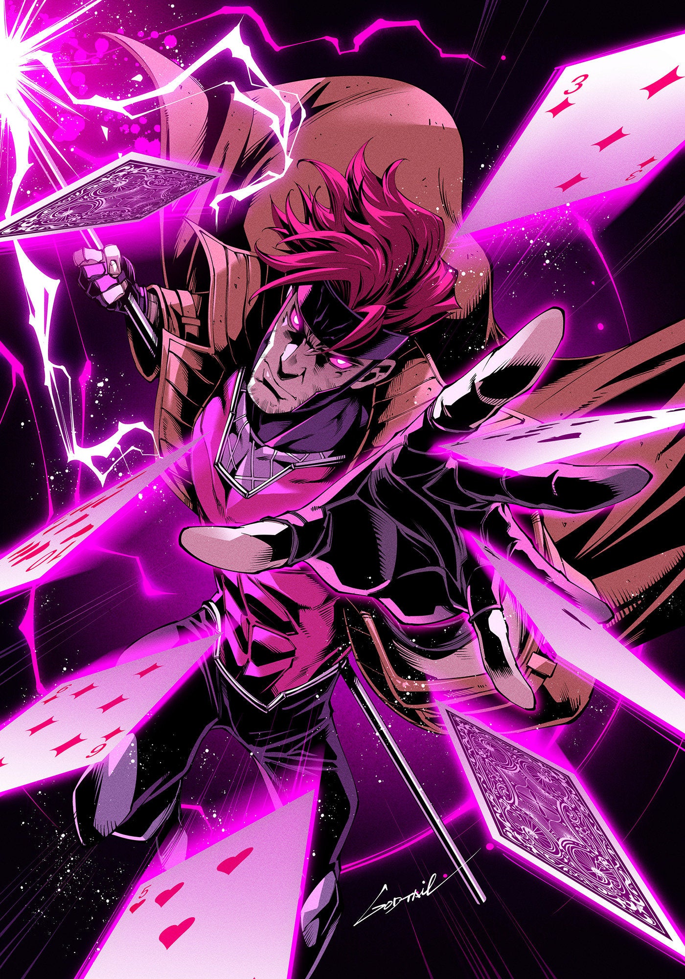 Gambit: Wanted #2 Godtail Gambit Full Art Variant