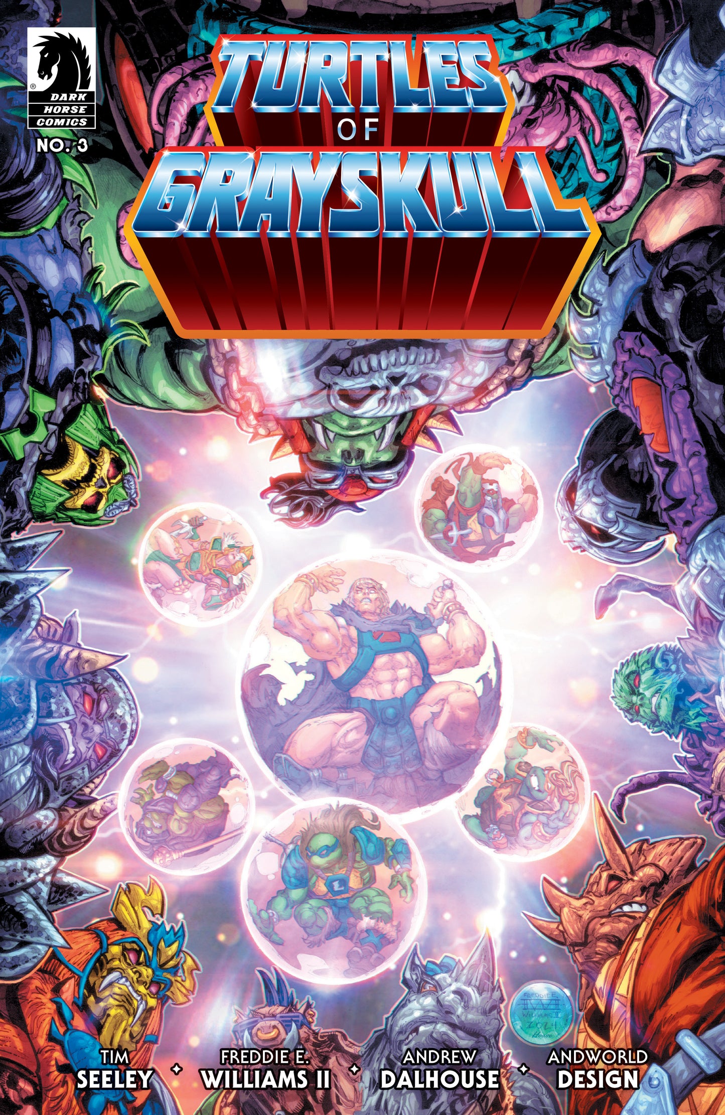 Masters Of The Universe/Teenage Mutant Ninja Turtles: Turtles Of Grayskull (2024) #3 Cover A Freddie E. Williams II