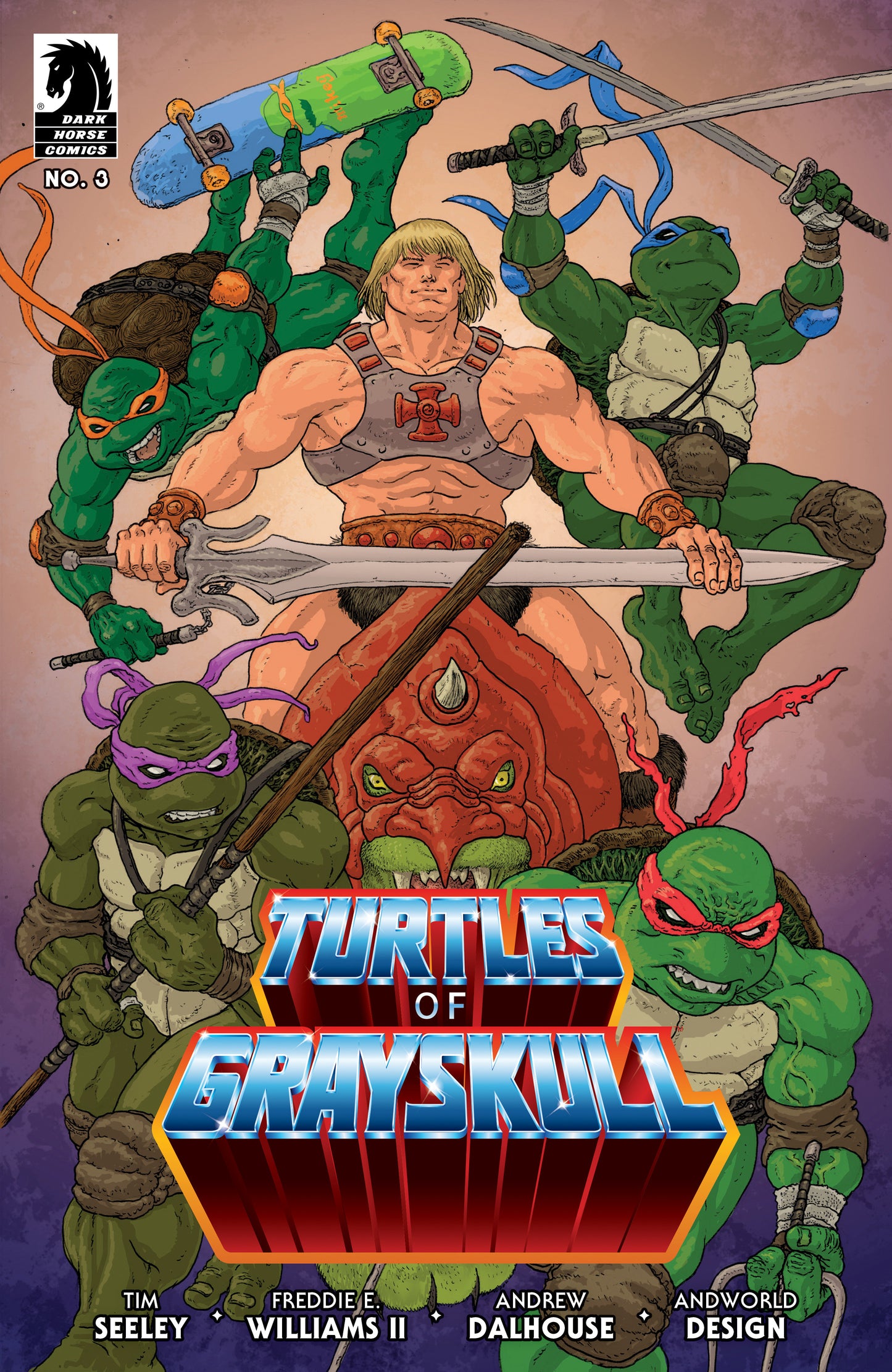 Masters Of The Universe/Teenage Mutant Ninja Turtles: Turtles Of Grayskull (2024) #3 Cover C Ramon Villalobos