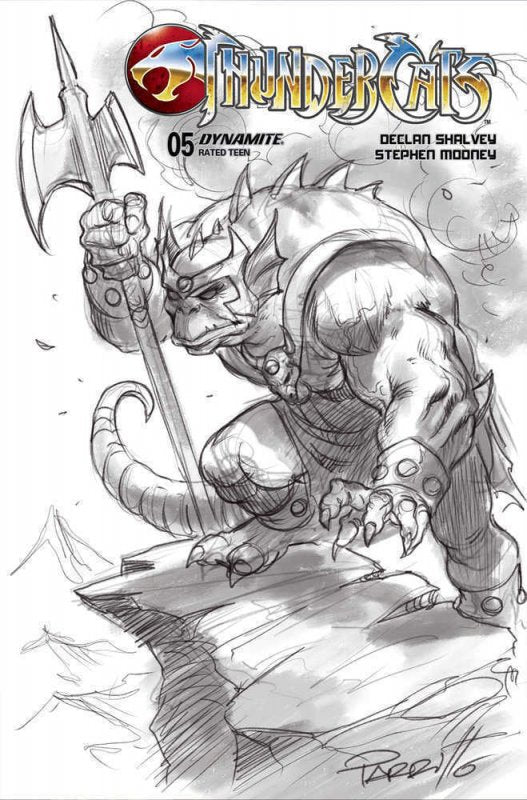 Thundercats (2024) # 5 Cover O Parrillo B&W 1:15 Variant