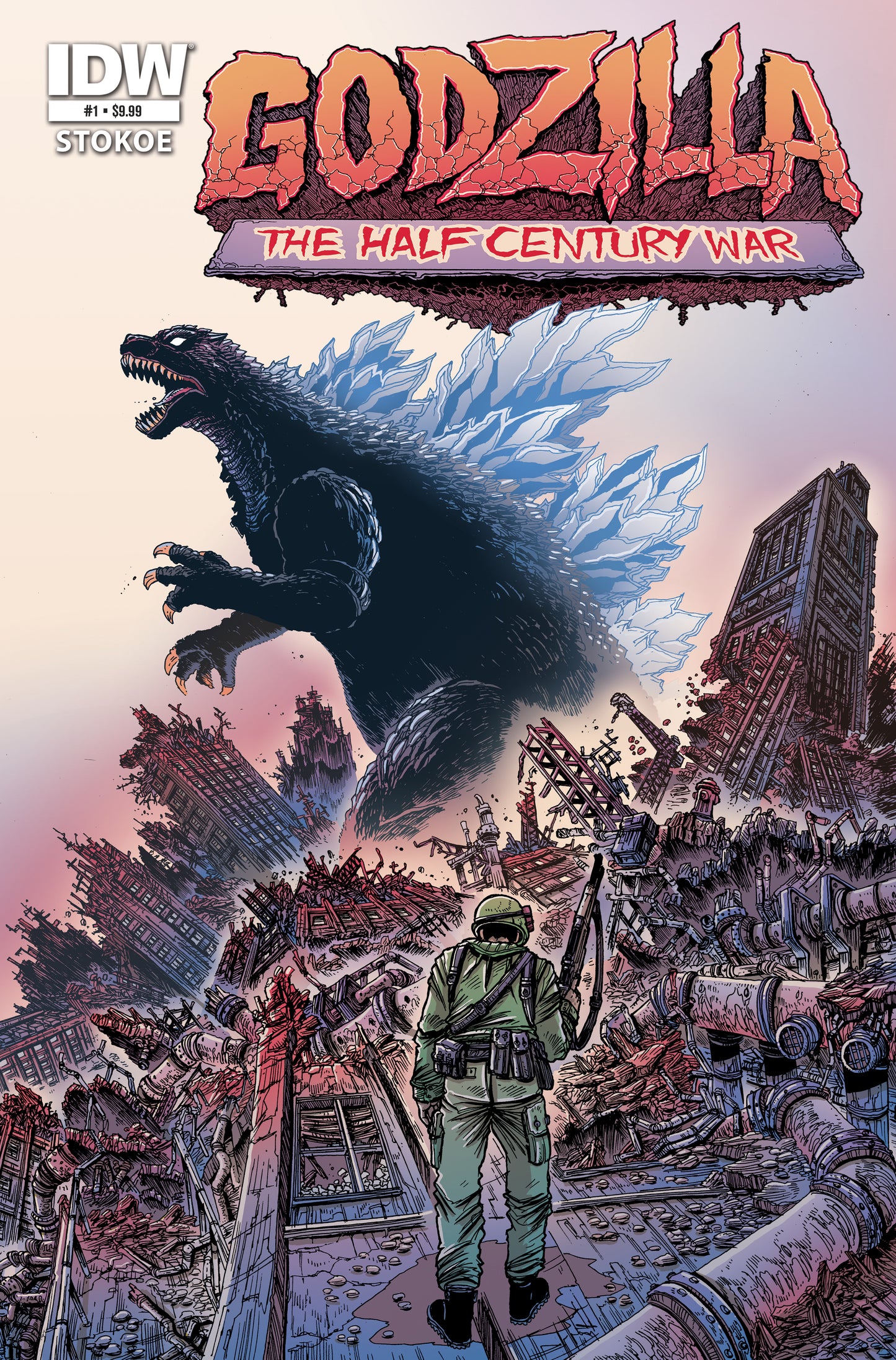 Godzilla 70th Anniversary Foil Classics - Godzilla: The Half-Century War (2025) #1 Cover A Stokoe