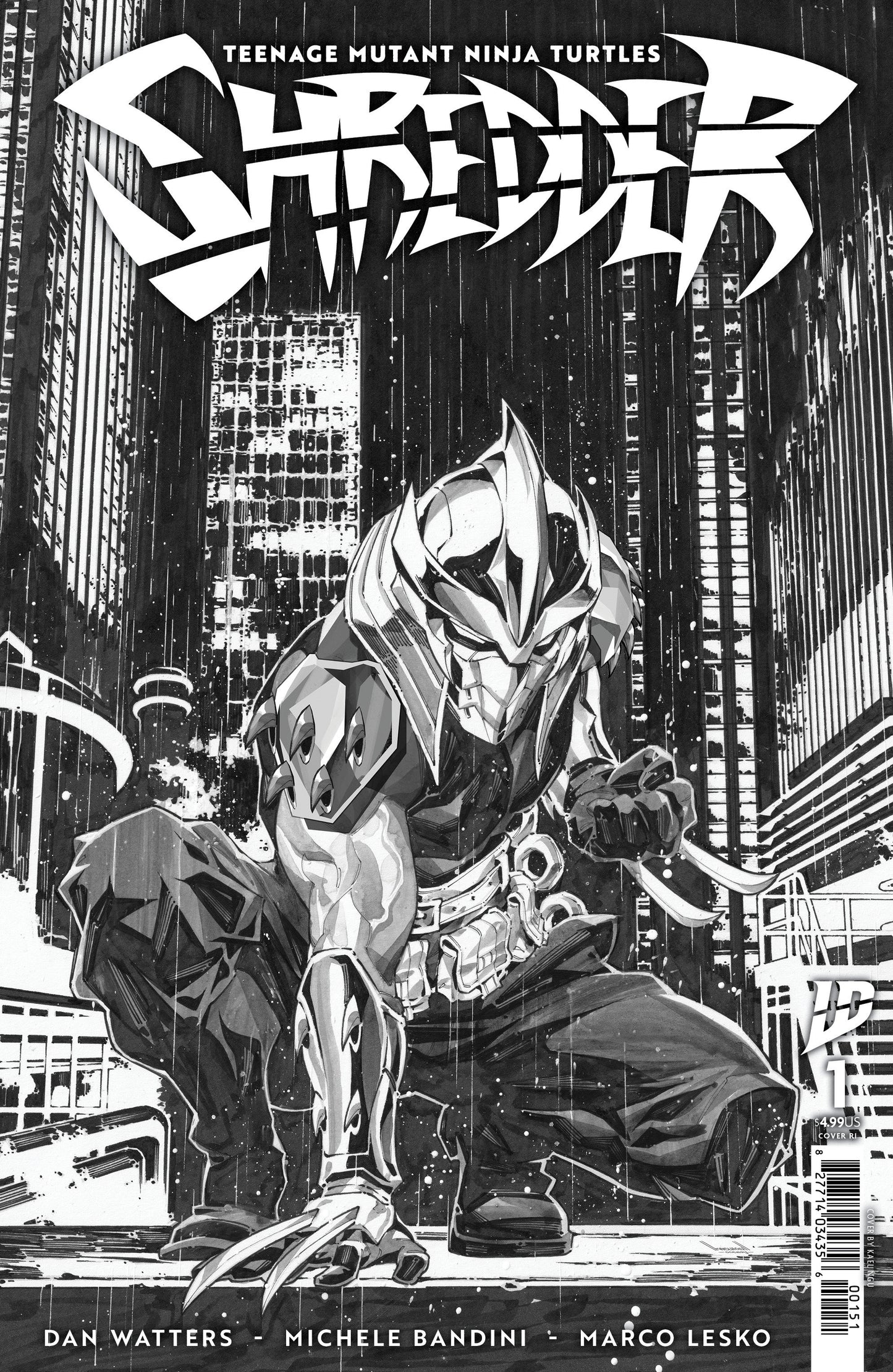 Teenage Mutant Ninja Turtles: Shredder #1 Ngu B&W 1:25 Variant