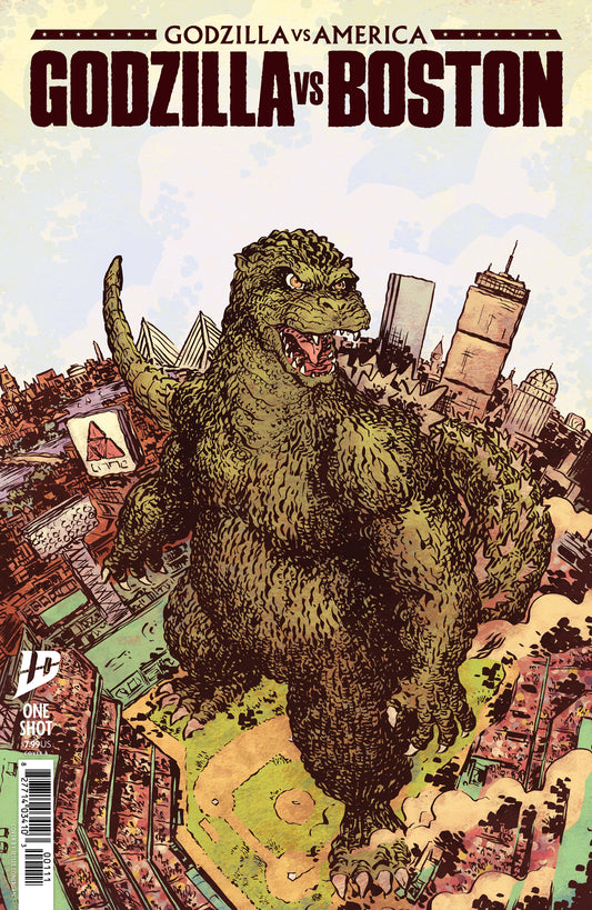 Godzilla vs America: Boston (2025) Cover B Lonergan